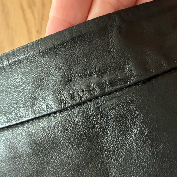 BB Dakota Casual Leather Party Mini Skirt Black 8 - Picture 14 of 16